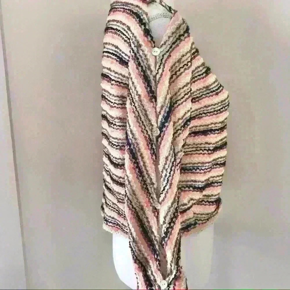 Anthropologie Postage Stamp Malu Spacedye Cropped Sweater - Picture 5 of 7